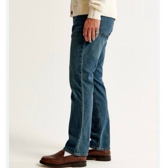 Abercrombie & Fitch Classic Taper Jeans Men’s 34x32 Blue Denim EUC - Picture 4 of 11